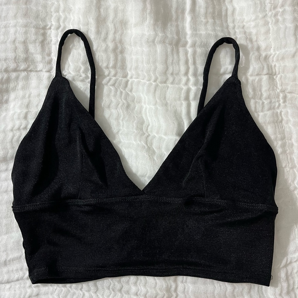 Urban Outfitters Shimmery Black Tank Top